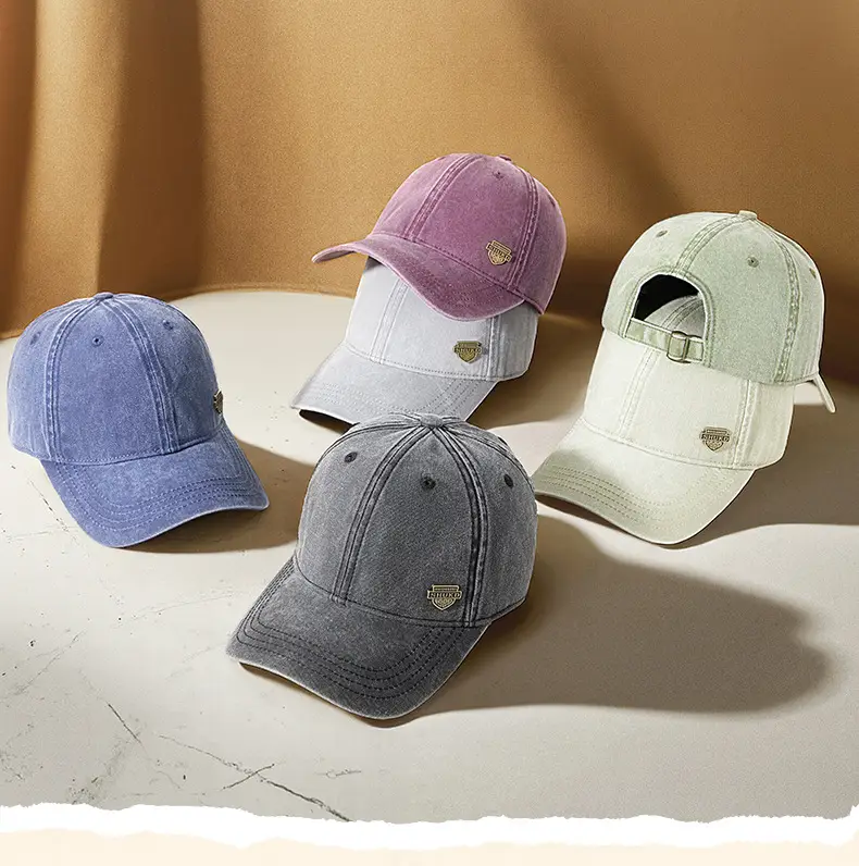 Men Grey Denim Harley Cap with Logo — feature 33