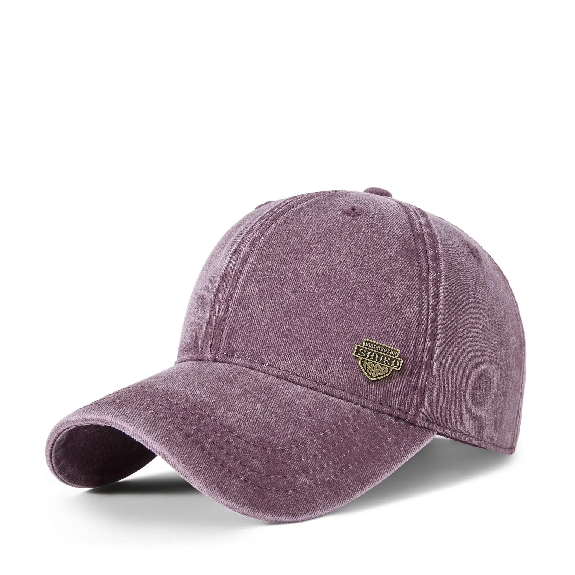 Men Grey Denim Harley Cap with Logo