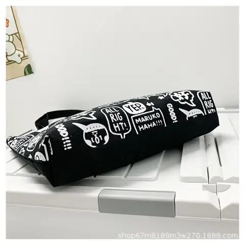2025 Large Canvas Shoulder Bag Women Japanese Korean Travel Work Instagram Luggage — feature 2