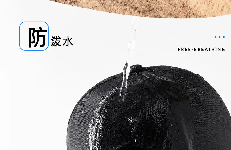 Men's White Water-Repellent Baseball Cap — feature 10