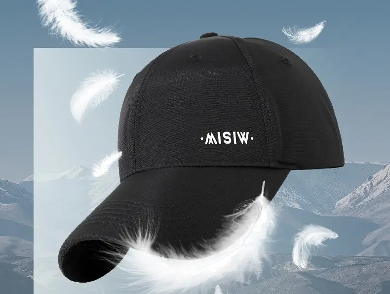 Men's White Water-Repellent Baseball Cap — feature 13