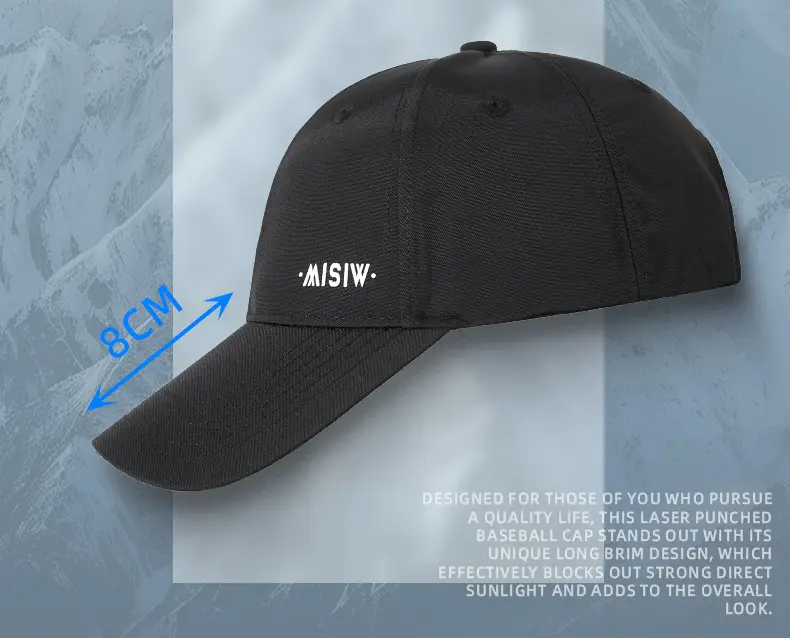 Men's White Water-Repellent Baseball Cap — feature 24