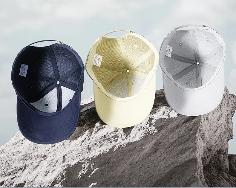 Men's White Water-Repellent Baseball Cap — feature 27