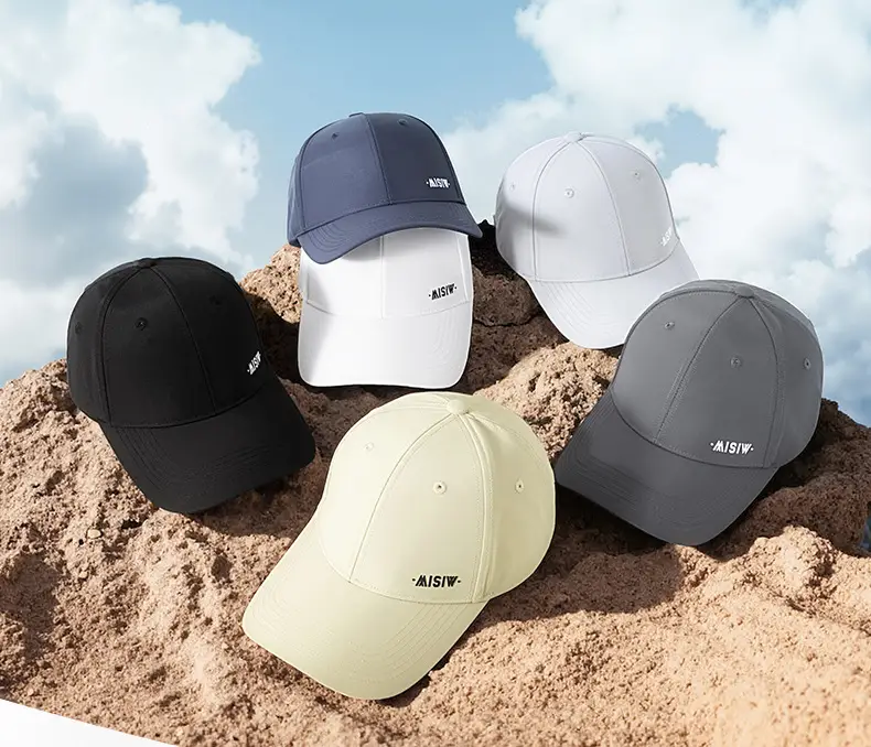 Men's White Water-Repellent Baseball Cap — feature 9