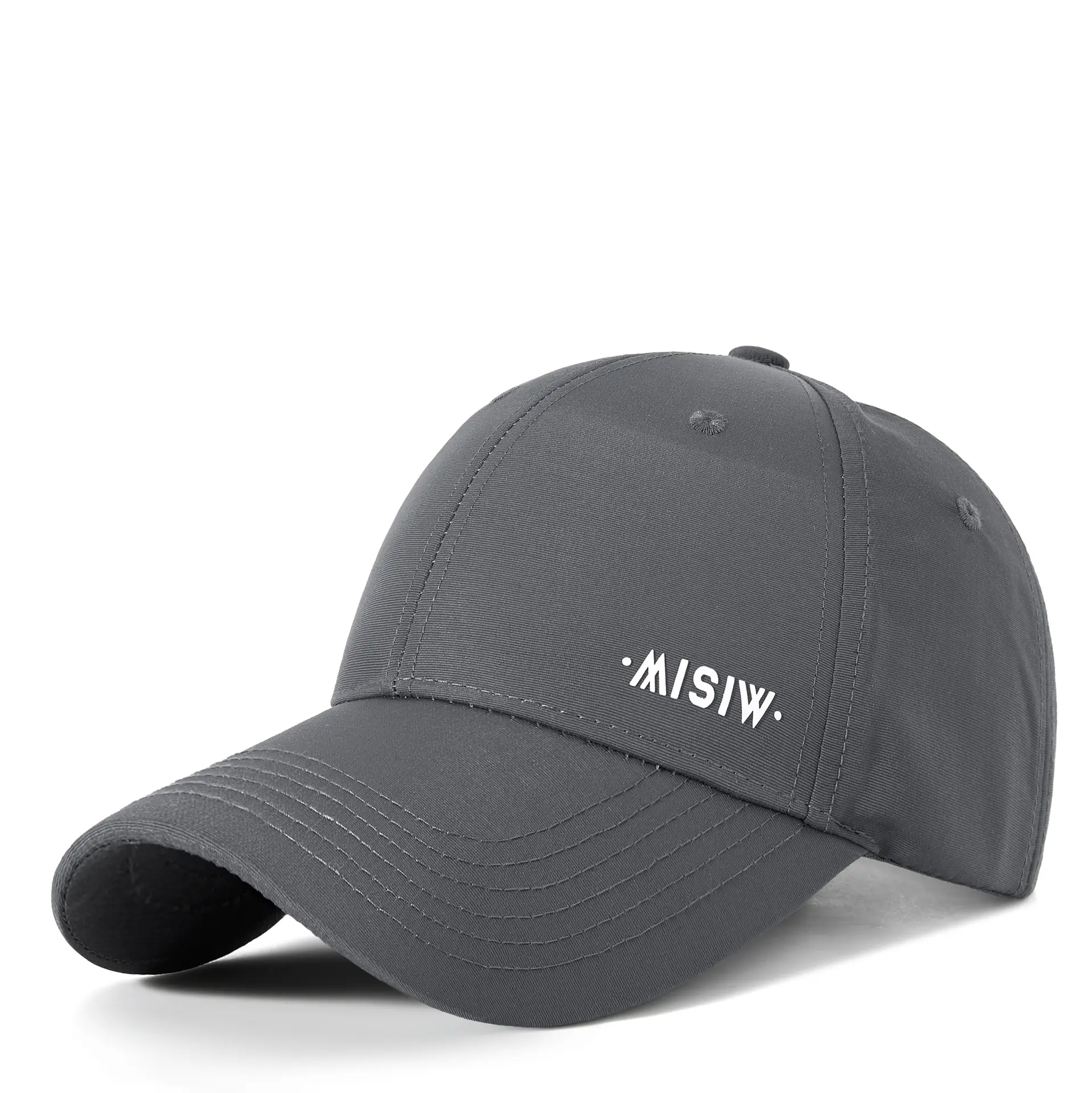 Men's White Water-Repellent Baseball Cap - Image 2