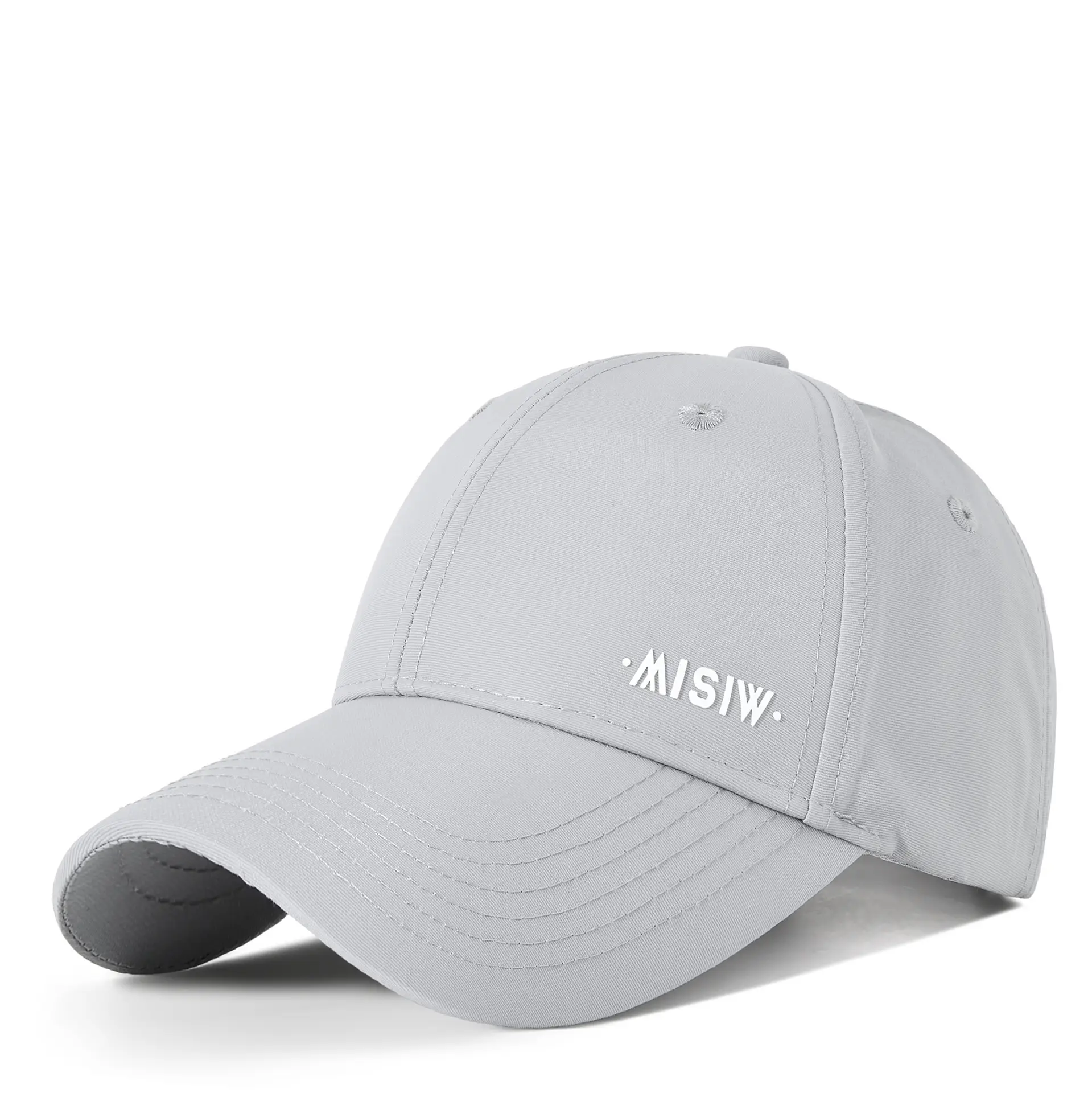 Men's White Water-Repellent Baseball Cap - Image 3