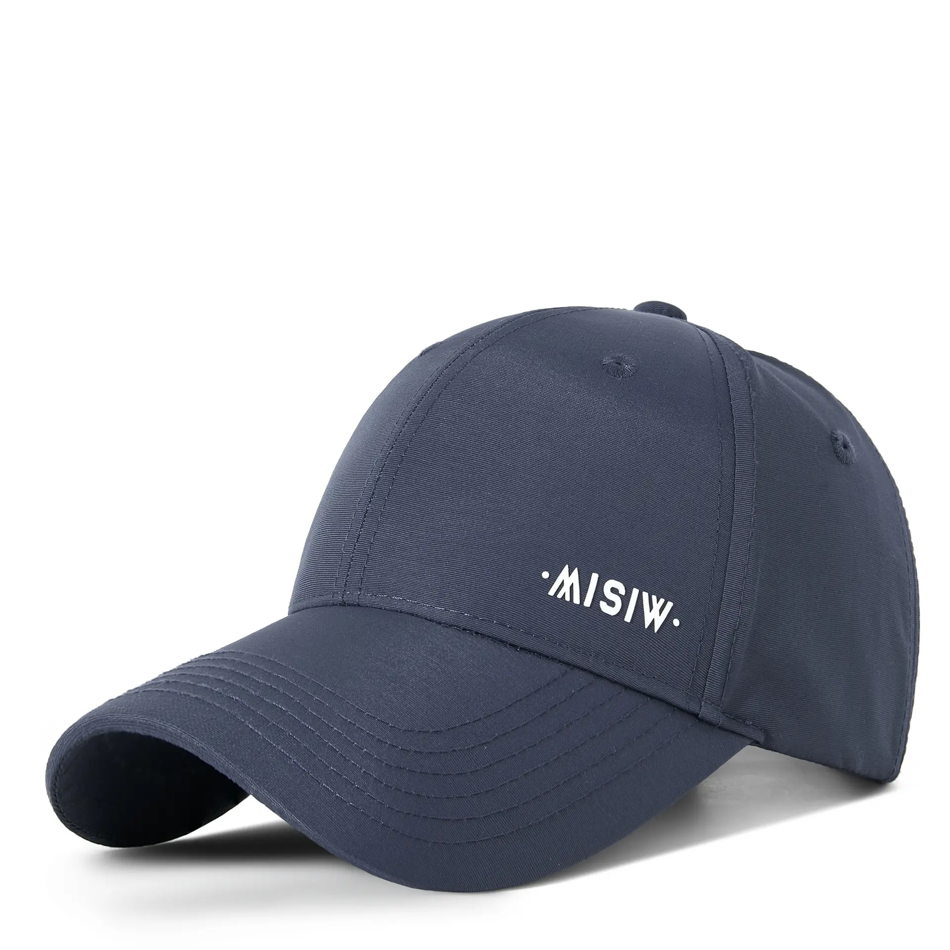 Men's White Water-Repellent Baseball Cap - Image 4