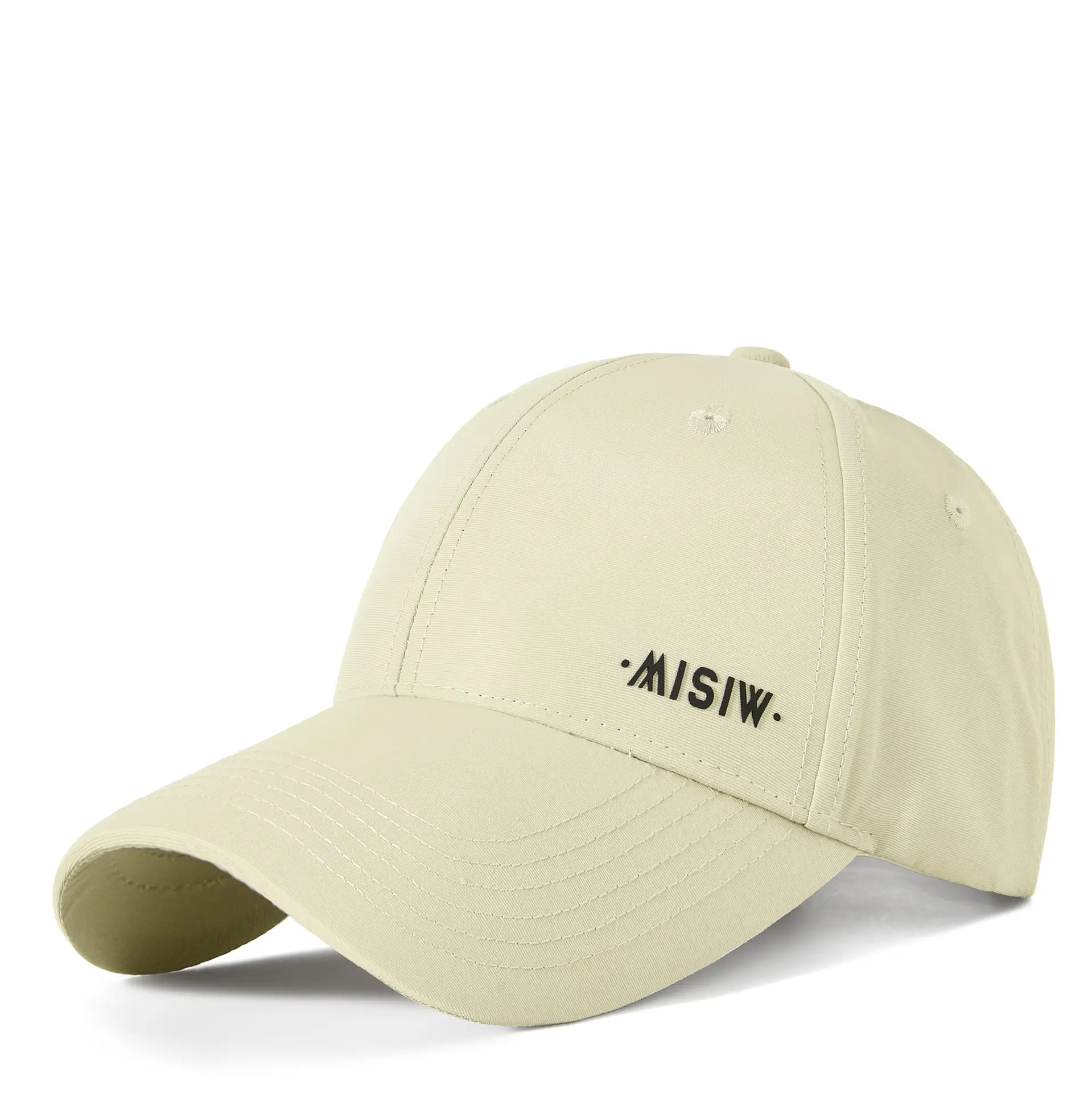 Men's White Water-Repellent Baseball Cap - Image 5
