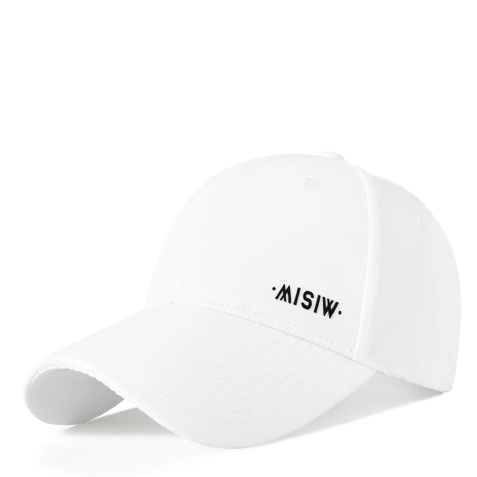 Men's White Water-Repellent Baseball Cap - Image 6