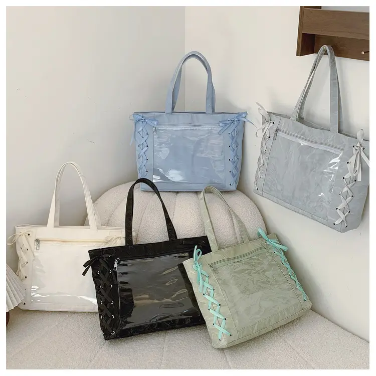 Japanese Pain Bag Ribbon Bow Cute Handbag Large Capacity — feature 23