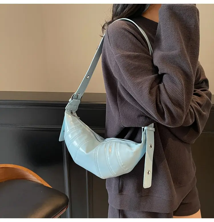 Women's Spliced Cattle Bag Shoulder Crossbody 2025 Spring — feature 18