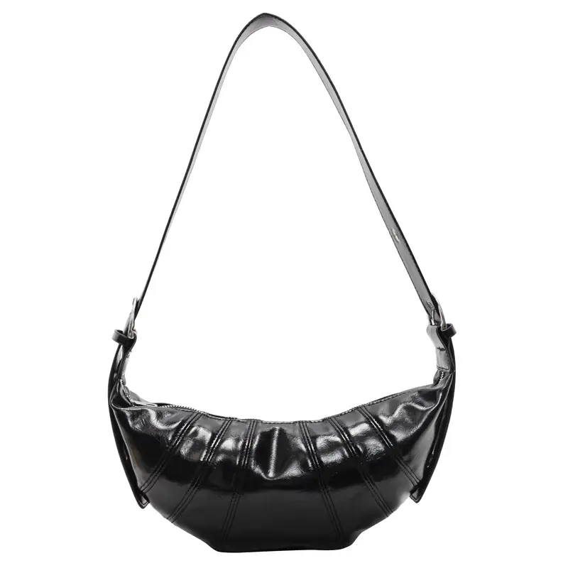 Women's Spliced Cattle Bag Shoulder Crossbody 2025 Spring - Image 2