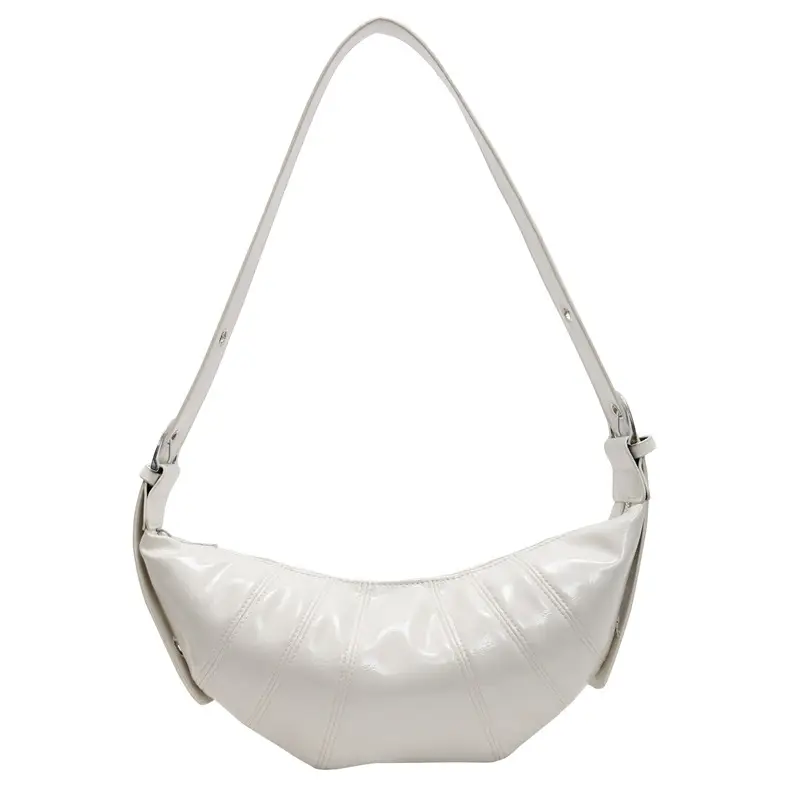Women's Spliced Cattle Bag Shoulder Crossbody 2025 Spring - Image 3