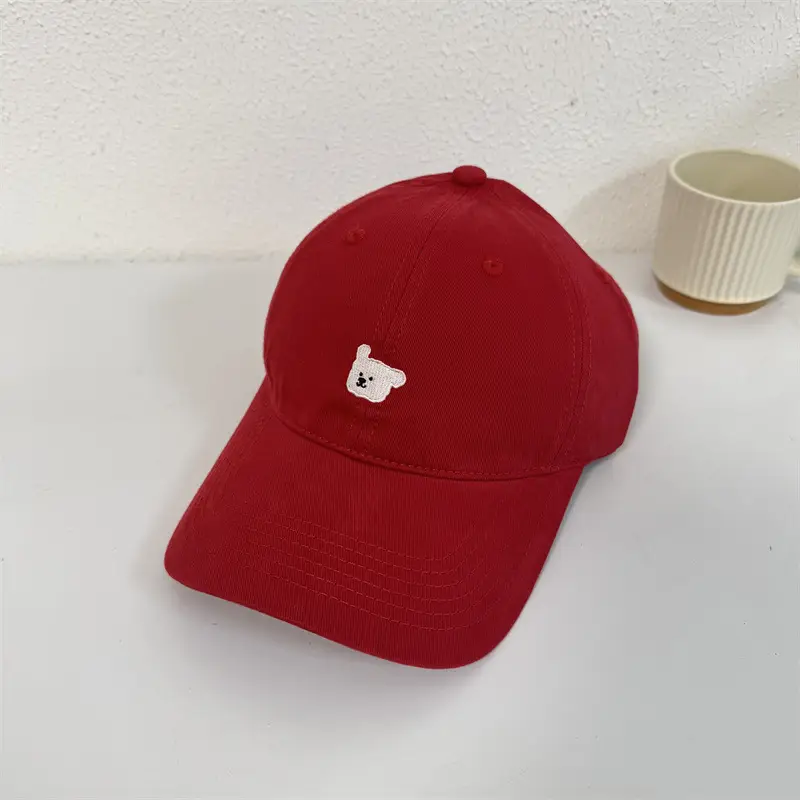 Sweet Cute Puppy Embroidered Denim Cap Women's Korean Style - Image 2