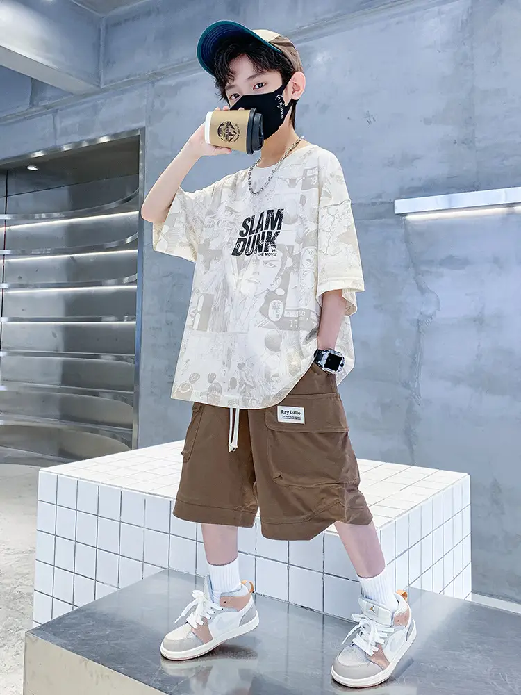 Kids T-Shirt Shorts Set Summer Wear 2026 - Image 7
