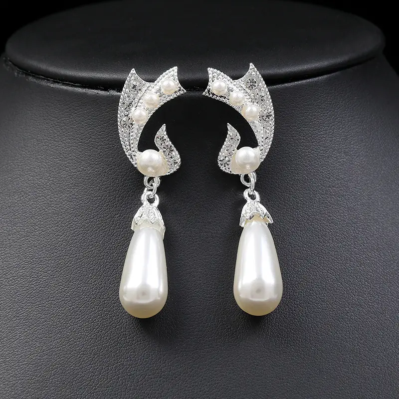 European American Cross-border Pearl Necklace Earrings Set - Image 4