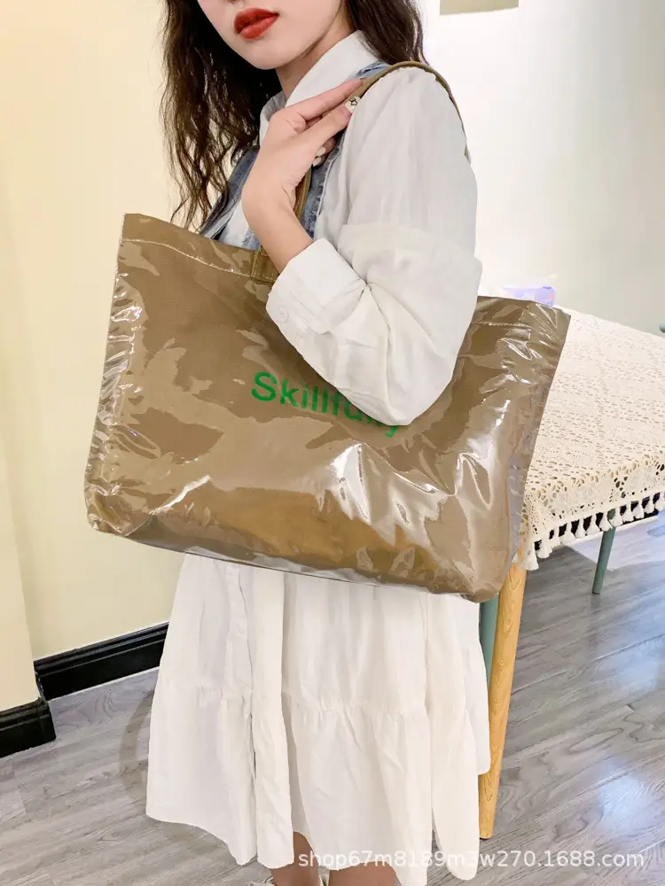 Waterproof Canvas Shoulder Bag Large Student Commuter — feature 3
