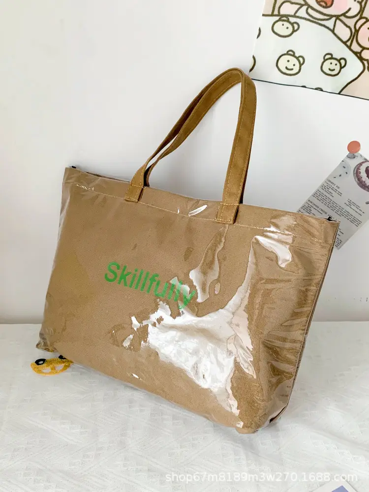 Waterproof Canvas Shoulder Bag Large Student Commuter — feature 47