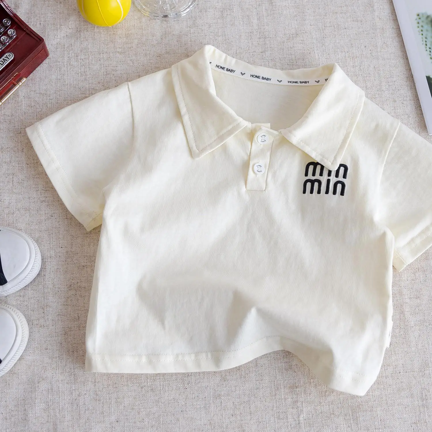 Men's Olive Min Logo Polo Shirt 2025 Summer - Image 7