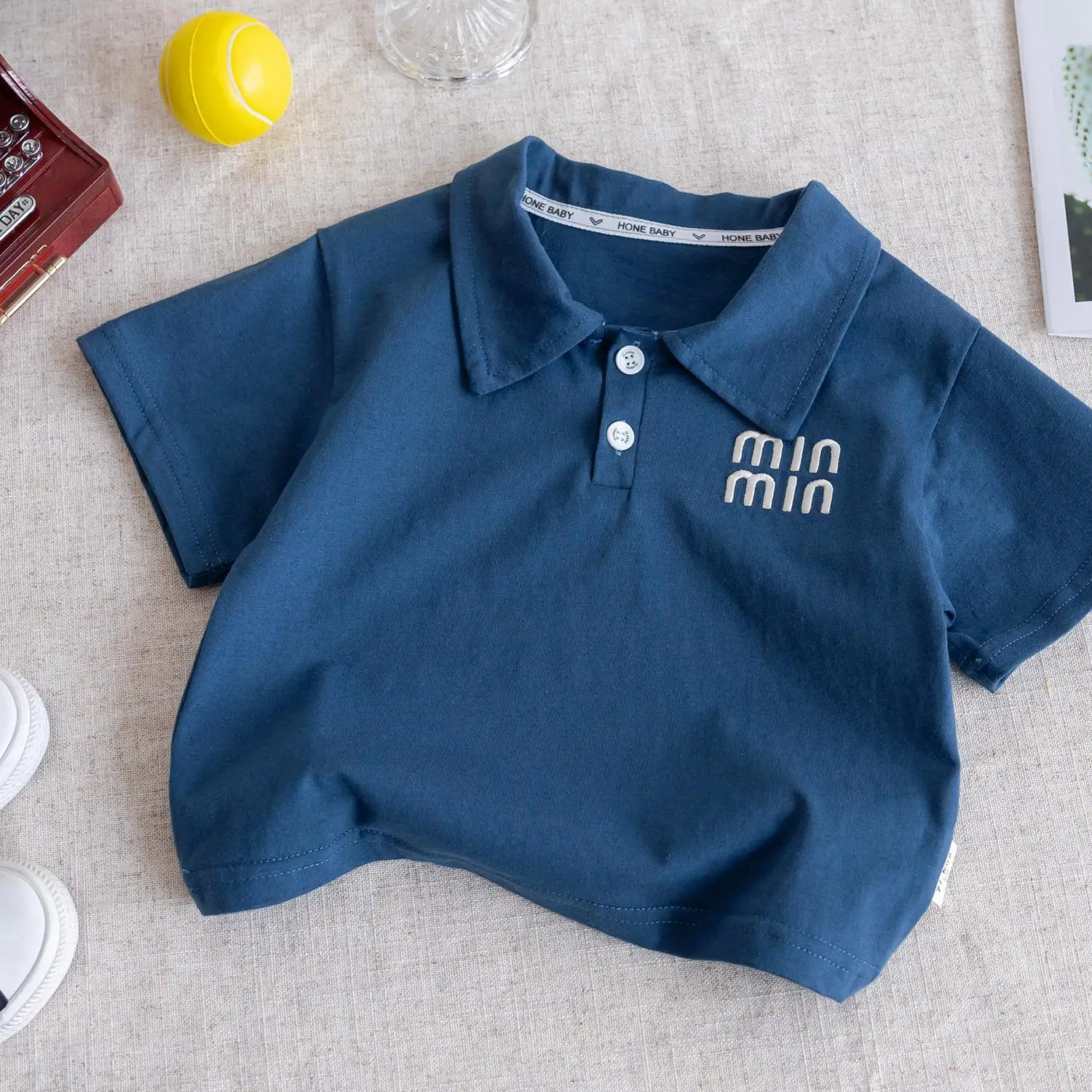 Men's Olive Min Logo Polo Shirt 2025 Summer - Image 8