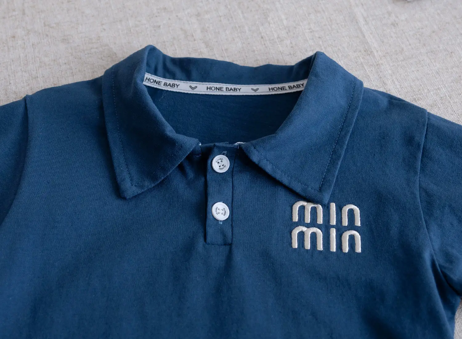 Men's Olive Min Logo Polo Shirt 2025 Summer — feature 7