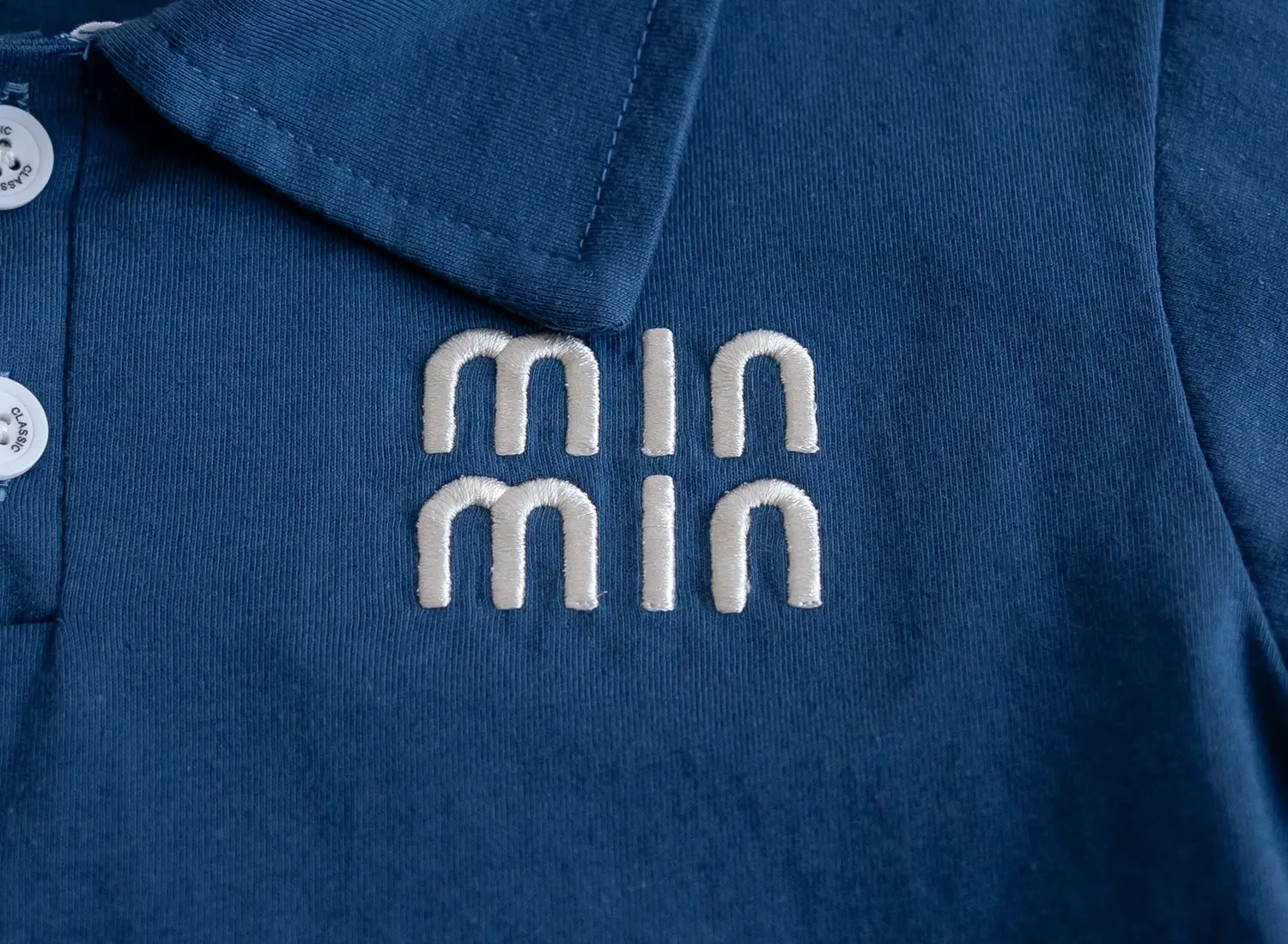 Men's Olive Min Logo Polo Shirt 2025 Summer — feature 8