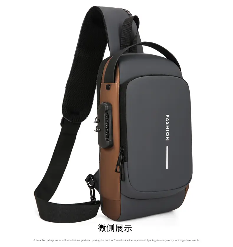 Fashionable Men's Anti-Theft Crossbody Bag Large Capacity — feature 14
