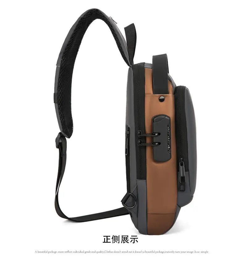 Fashionable Men's Anti-Theft Crossbody Bag Large Capacity — feature 16