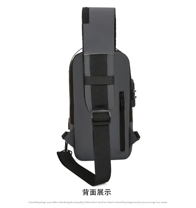 Fashionable Men's Anti-Theft Crossbody Bag Large Capacity — feature 17