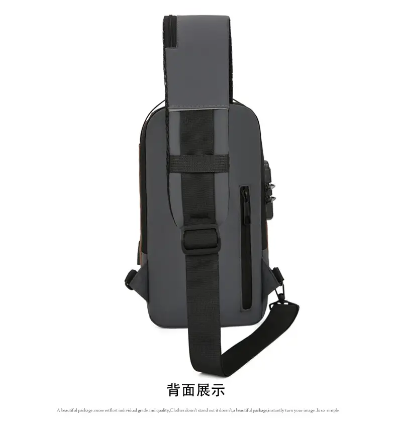 Fashionable Men's Anti-Theft Crossbody Bag Large Capacity — feature 18