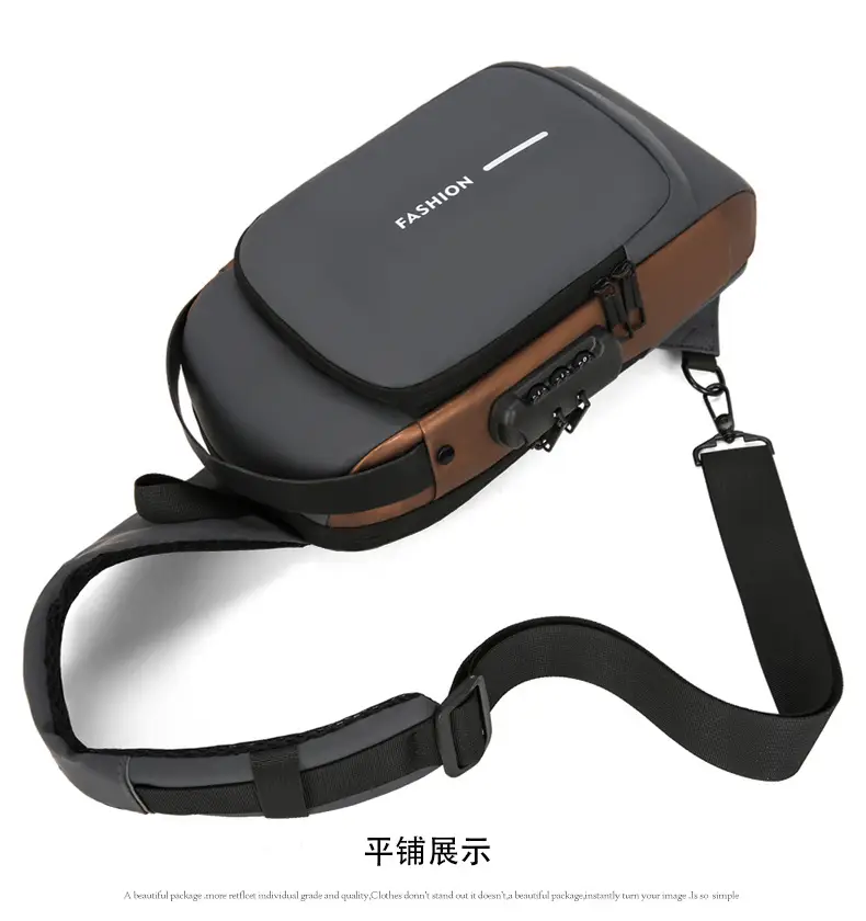 Fashionable Men's Anti-Theft Crossbody Bag Large Capacity — feature 19