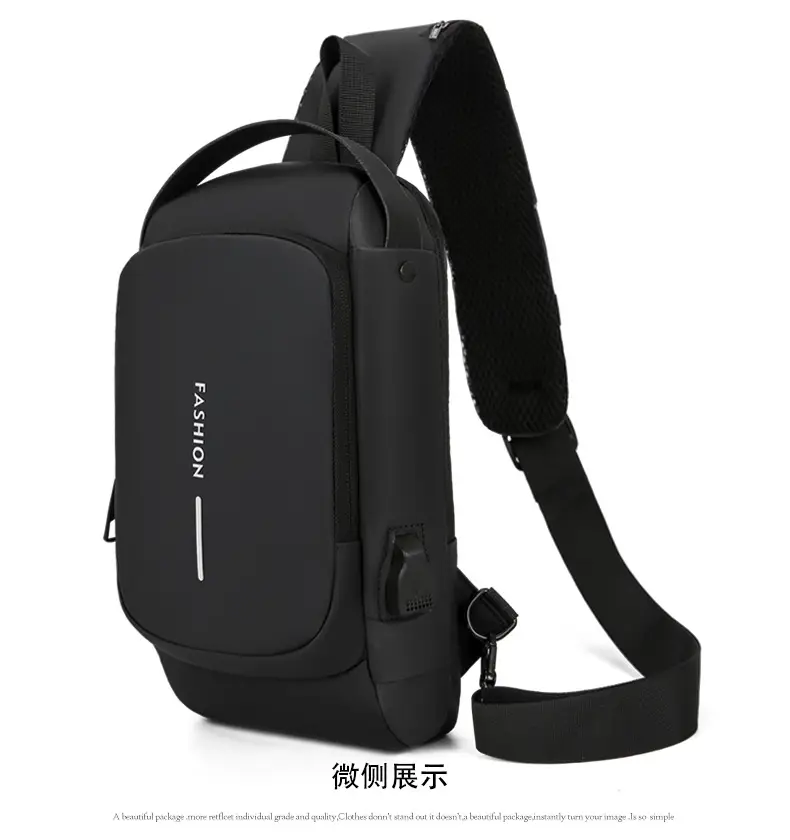 Fashionable Men's Anti-Theft Crossbody Bag Large Capacity — feature 22