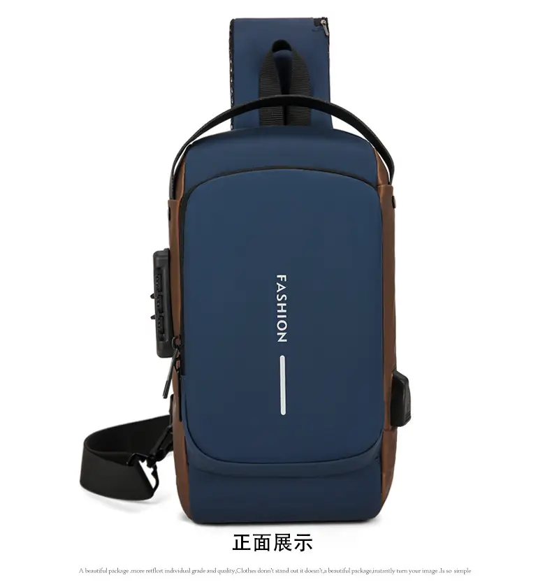 Fashionable Men's Anti-Theft Crossbody Bag Large Capacity — feature 23
