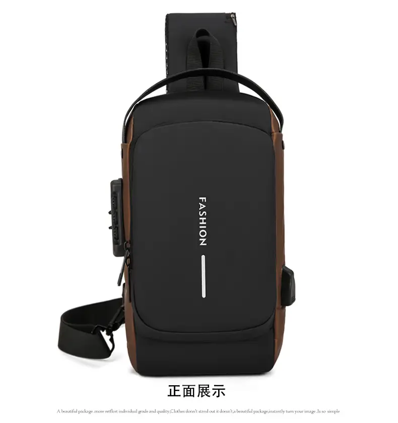 Fashionable Men's Anti-Theft Crossbody Bag Large Capacity — feature 25