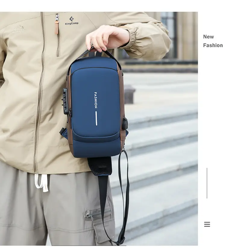Fashionable Men's Anti-Theft Crossbody Bag Large Capacity — feature 34