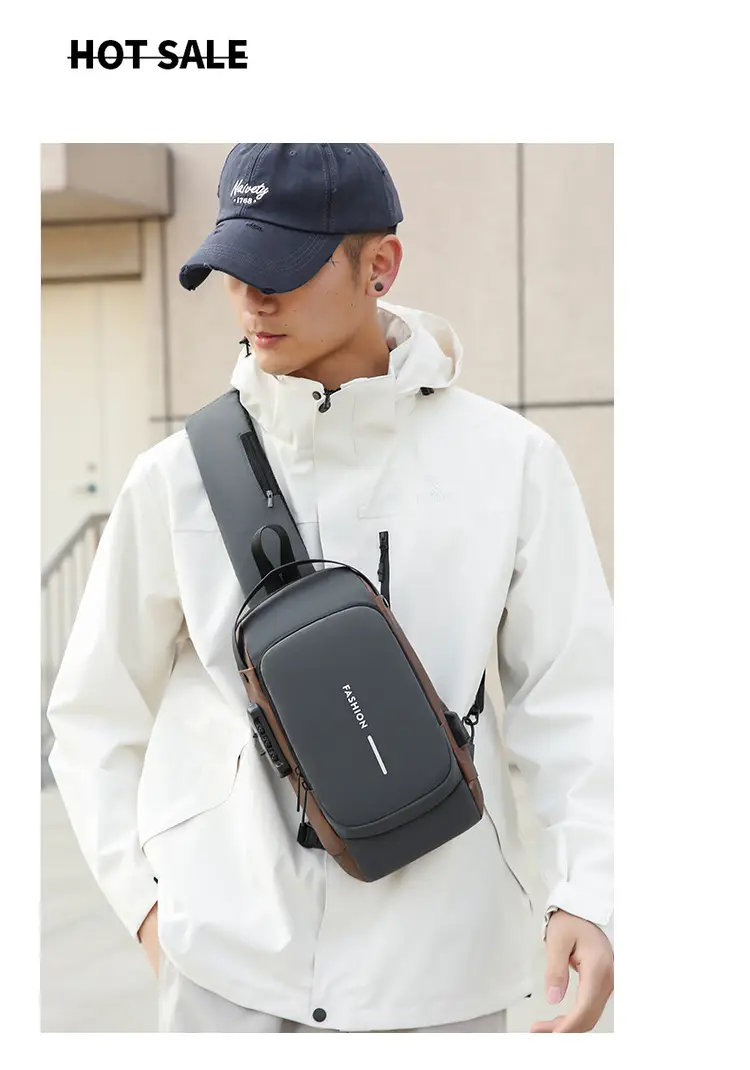 Fashionable Men's Anti-Theft Crossbody Bag Large Capacity — feature 37