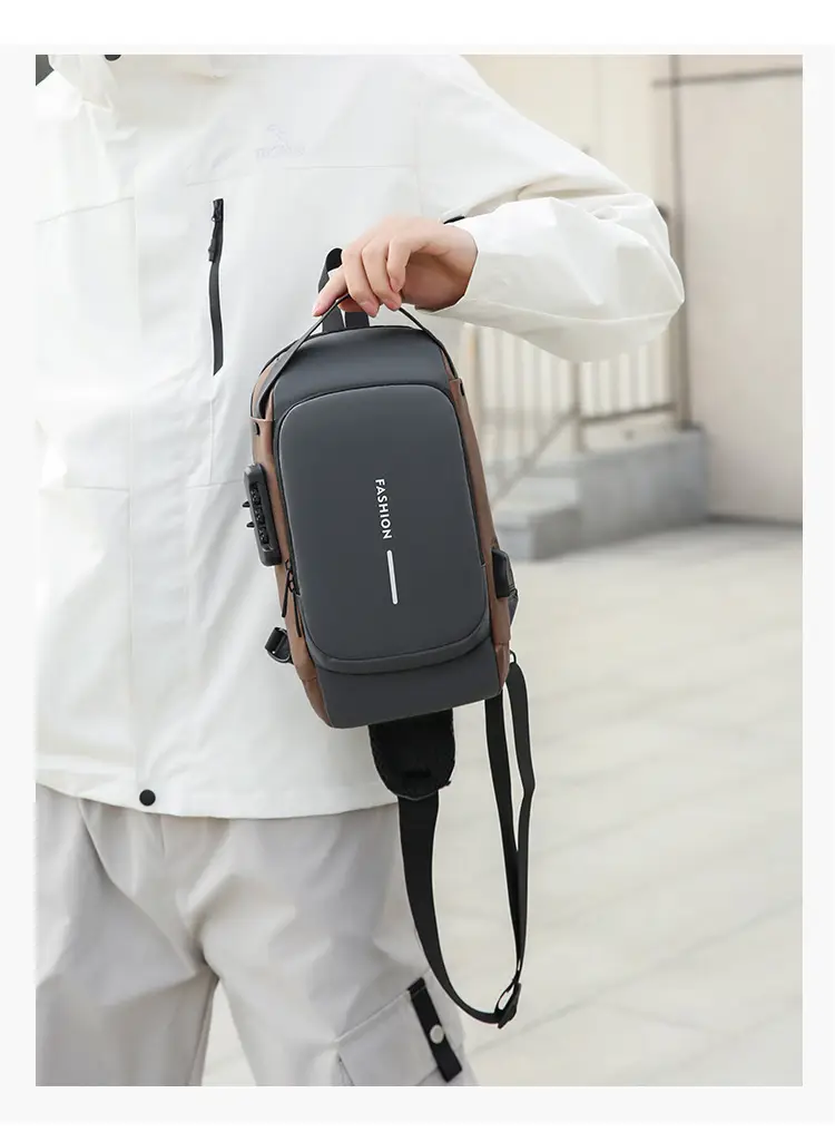 Fashionable Men's Anti-Theft Crossbody Bag Large Capacity — feature 39