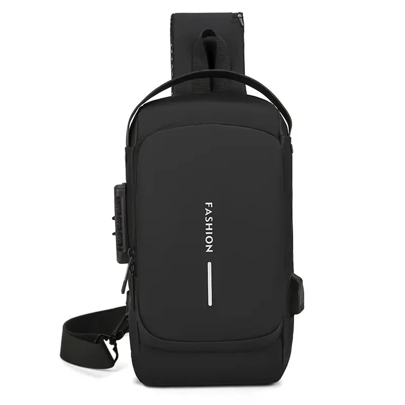 Fashionable Men's Anti-Theft Crossbody Bag Large Capacity