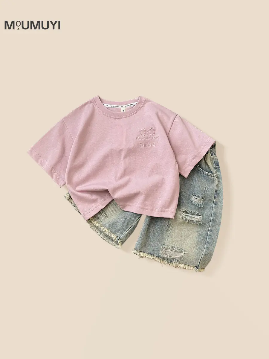 Boys Denim Shorts Short Sleeve Summer 2026 - Image 3