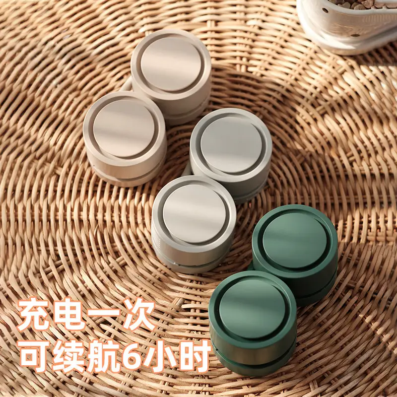 New Neck-Mounted Bladeless Mini Fan with Portable Storage Case, Aromatherapy Neck Fan for Lazy People, Multiple Colors Available, Rechargeable