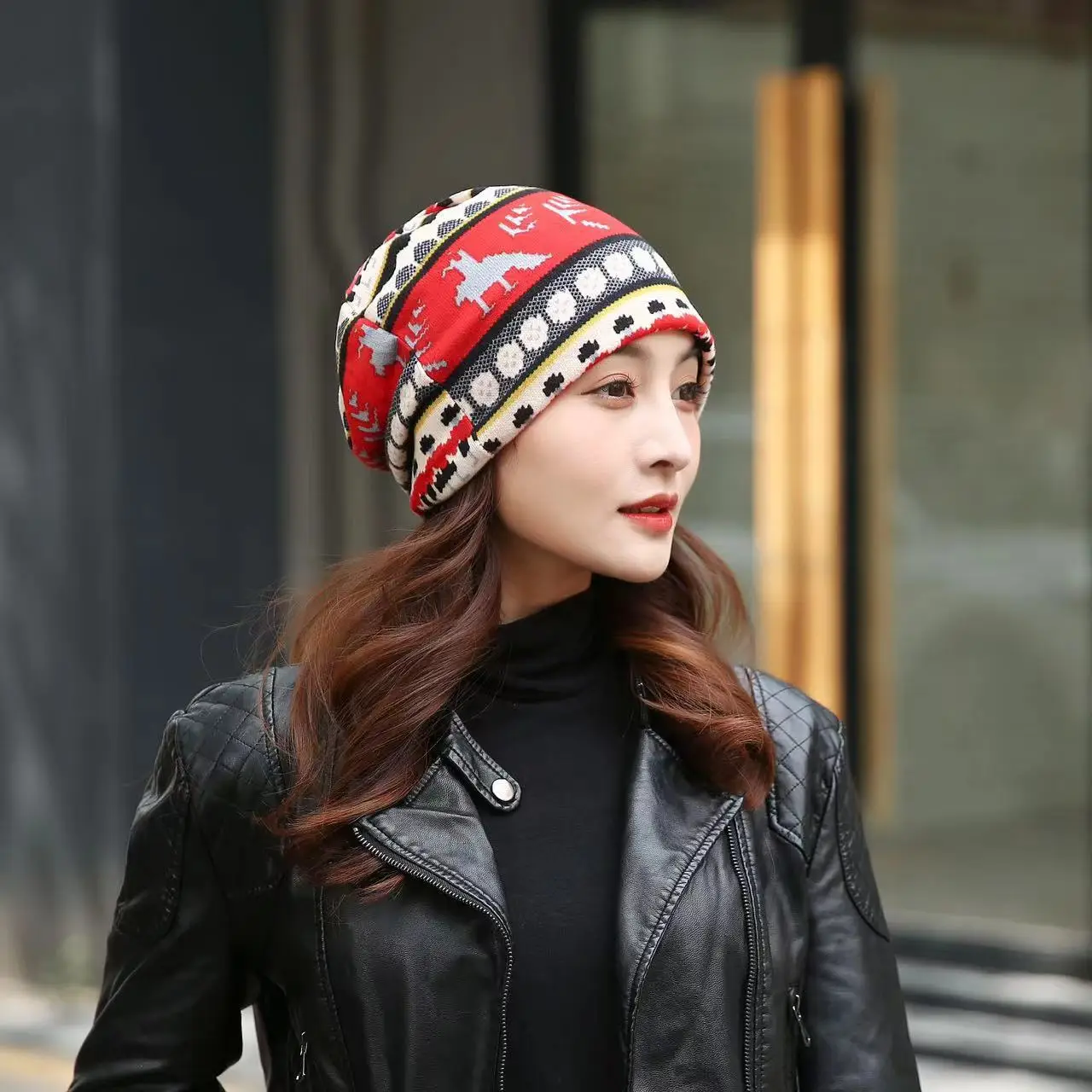 Two-in-One Warm Hat Scarf for Men Women - Image 13