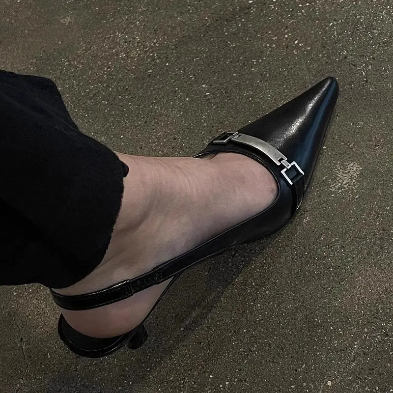 Women Pointed Stiletto Heels Baotou Shoes 2024
