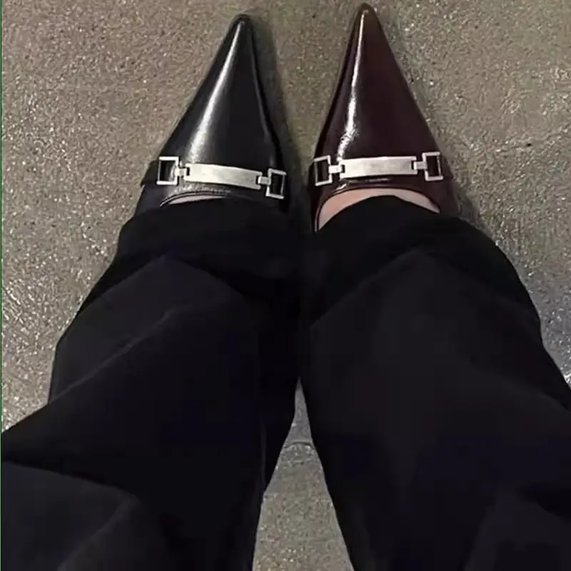 Women Pointed Stiletto Heels Baotou Shoes 2024