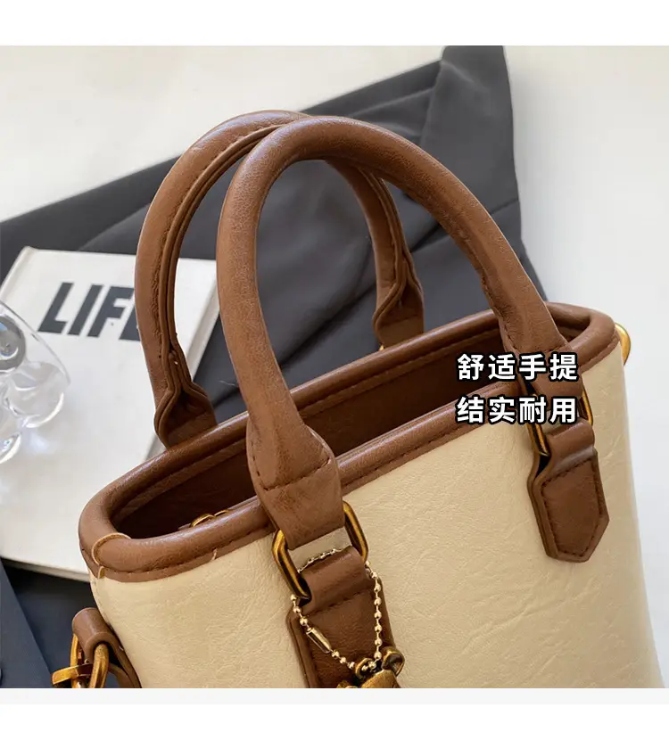 Women's Brown Crossbody Bag with Doll Pendant — feature 8