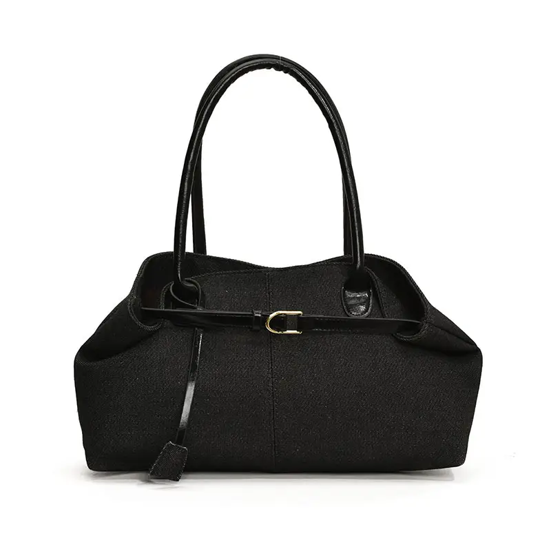 Blue Colored Underarm Tote Bag for Women Large Capacity - Image 1
