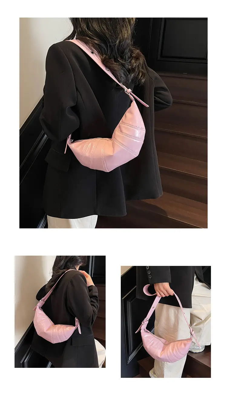 Pink Embroidered Shoulder Crossbody Bag for Women — feature 19