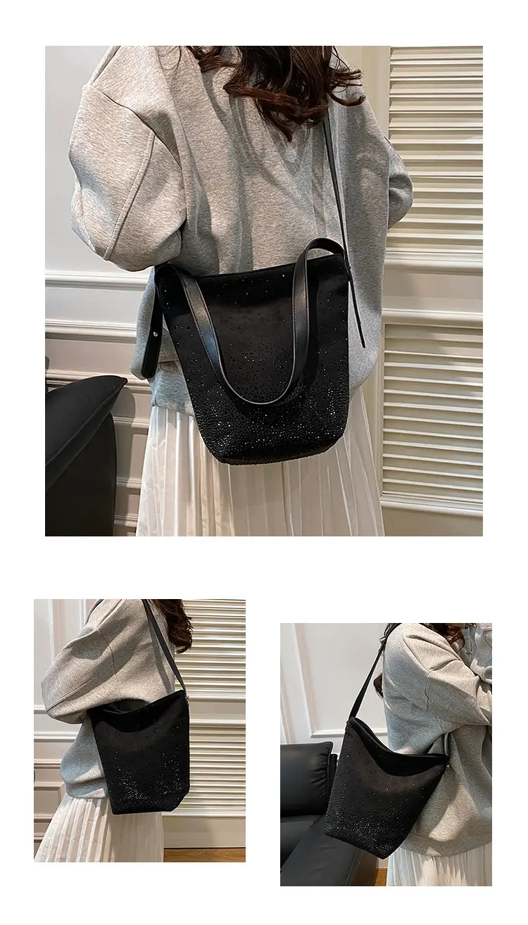 Women's Crossbody Bag Large Capacity Beige Dot Pattern — feature 10