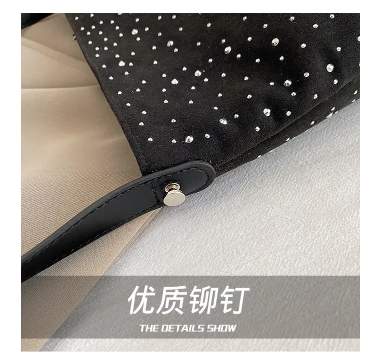Women's Crossbody Bag Large Capacity Beige Dot Pattern — feature 7