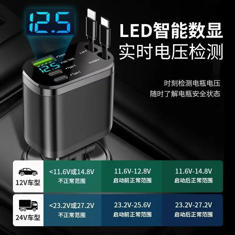 Cross-border Car Phone Charger Huawei Apple PD Fast Charging — feature 4