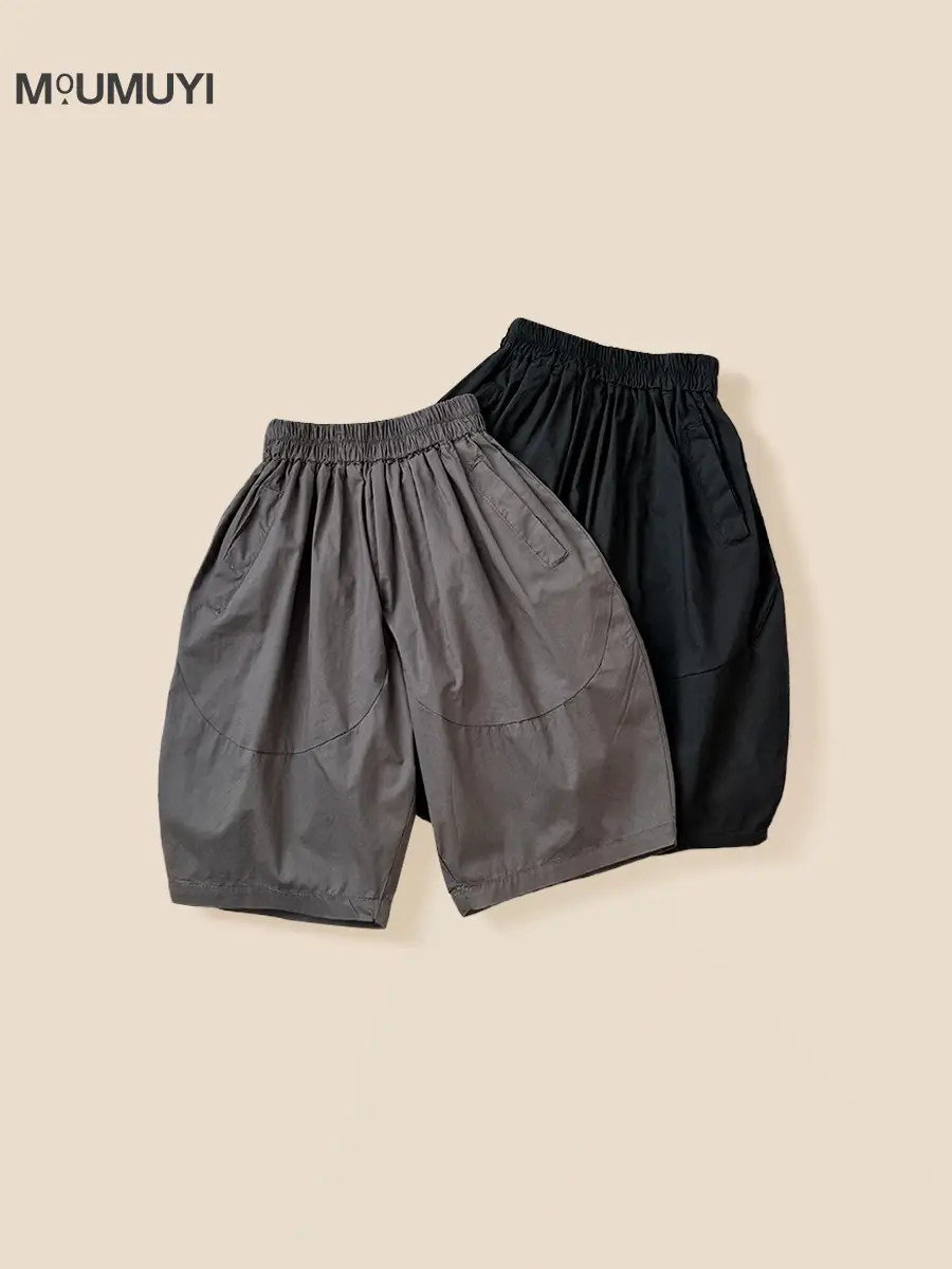 Men's Black Shorts MUMUYI 2025 Summer - Image 7